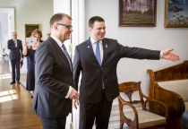 Jüri Ratas ja Juha Sipilä kohtumine